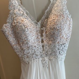 Faviana 8000 - Ivory Dress - size 10